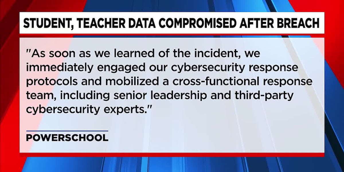 Student, teacher data compromised in PowerSchool breach, officials say [Video]