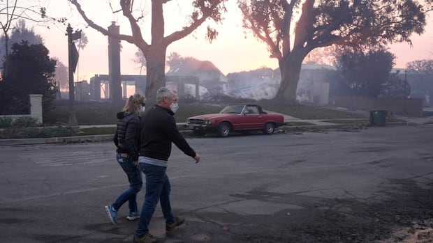 Largest Los Angeles fires still out of control even as slower winds help tame flames [Video]