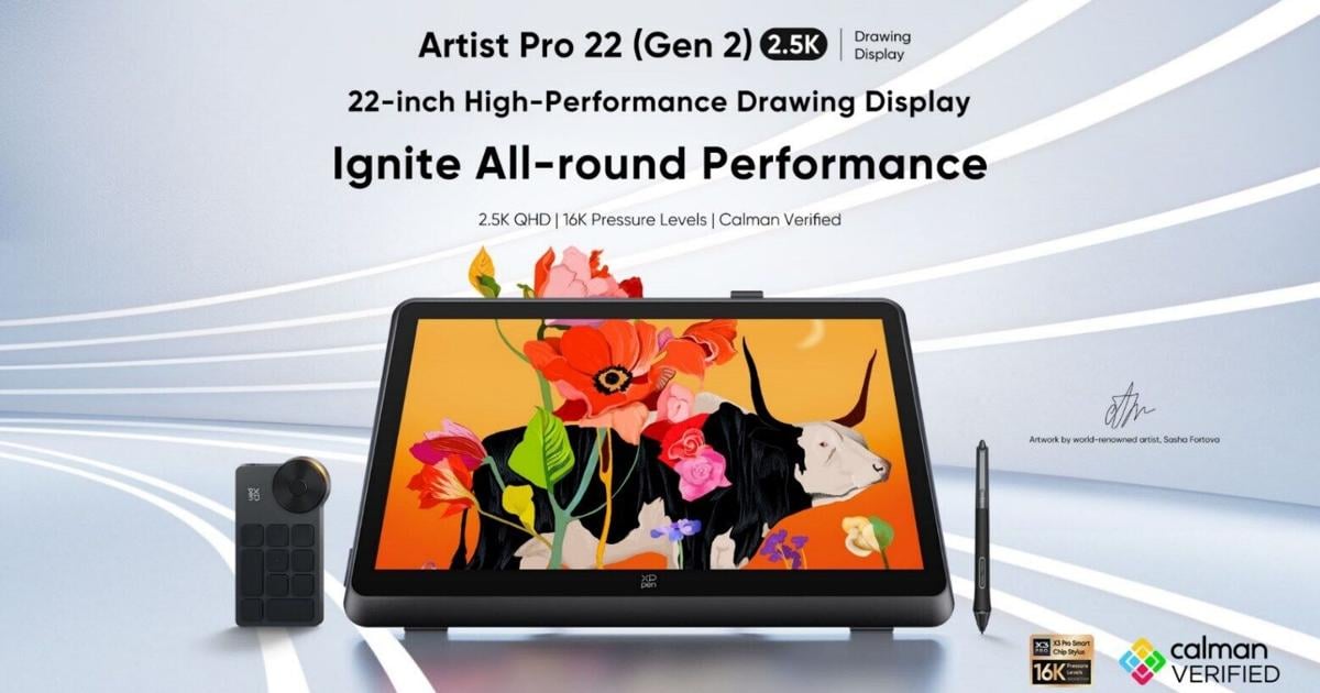 XPPen Unveils Artist Pro 22 (Gen 2) with 2.5 K High-Performance 22-inch Drawing Display | PR Newswire [Video]