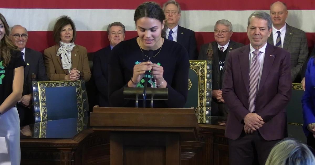 Rebekah Allick speaks at Stand with Women news conference [Video]