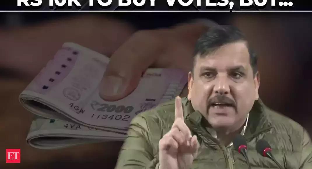 Delhi Elections 2025: BJP distributed Rs 1,100 openly to buy votes, AAP Sanjay Singh alleges - The Economic Times Video