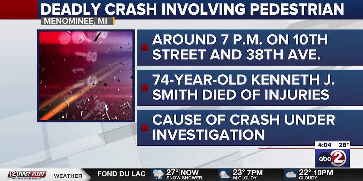 74-year-old pedestrian dies after vehicle collision [Video]