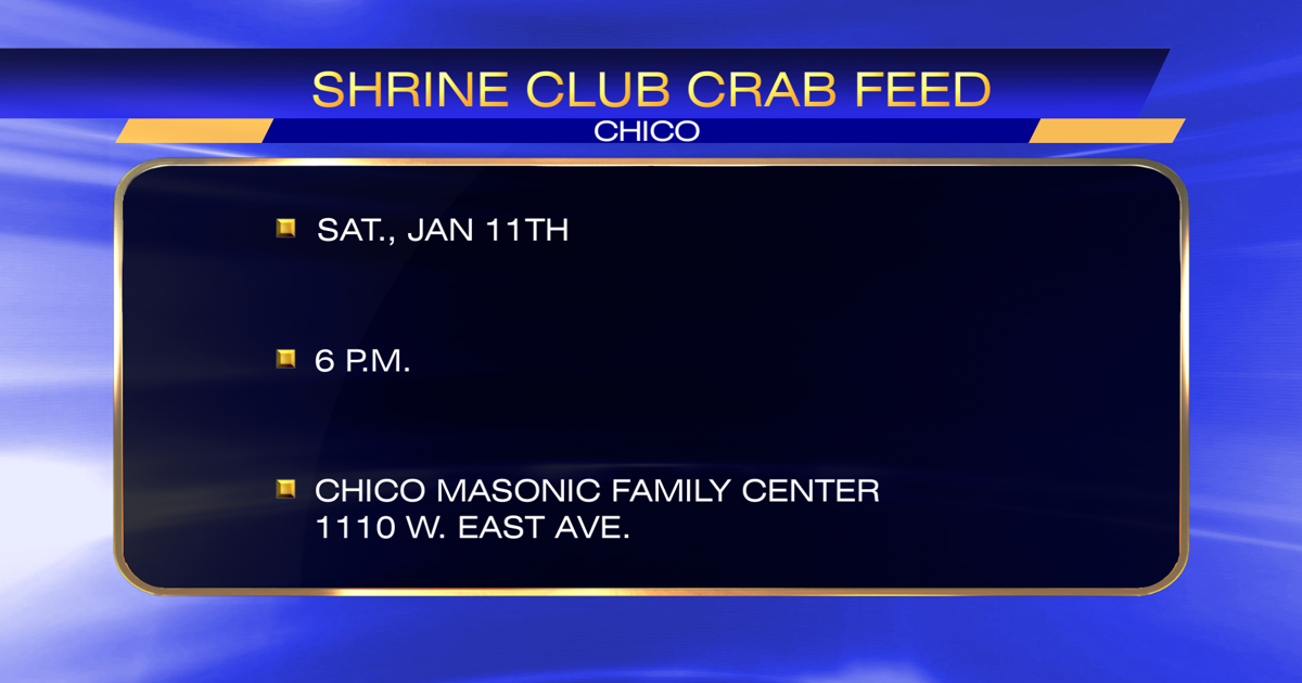 Chico Shrine Club’s annual crab feed fundraiser set for this weekend | News [Video]