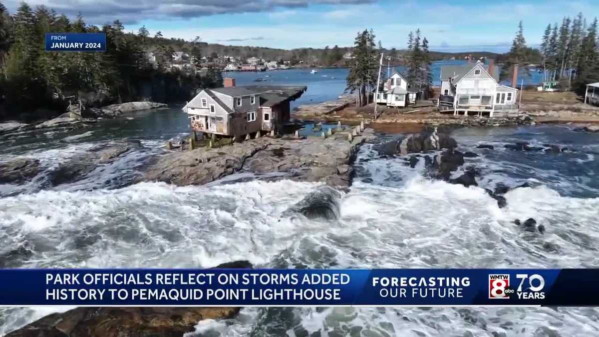 January storms create new history to Pemaquid Point Lighthouse [Video]