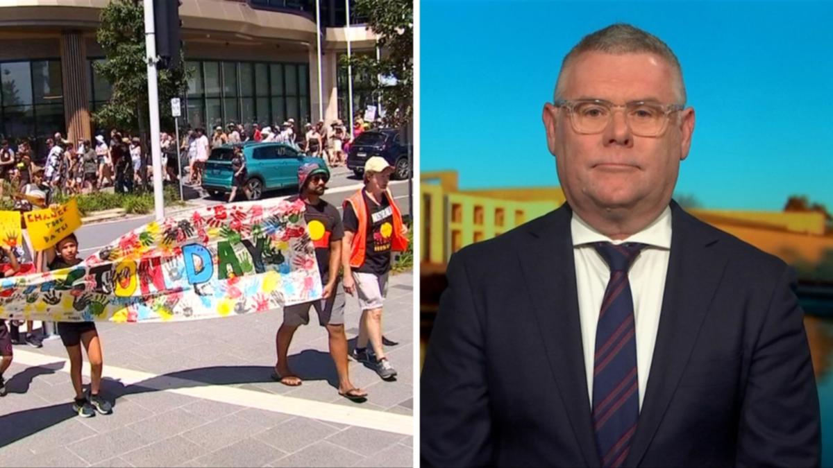 Labor minister Murray Watt makes Australia Day date blunder live on air after poll showing majority support for keeping January 26 [Video]