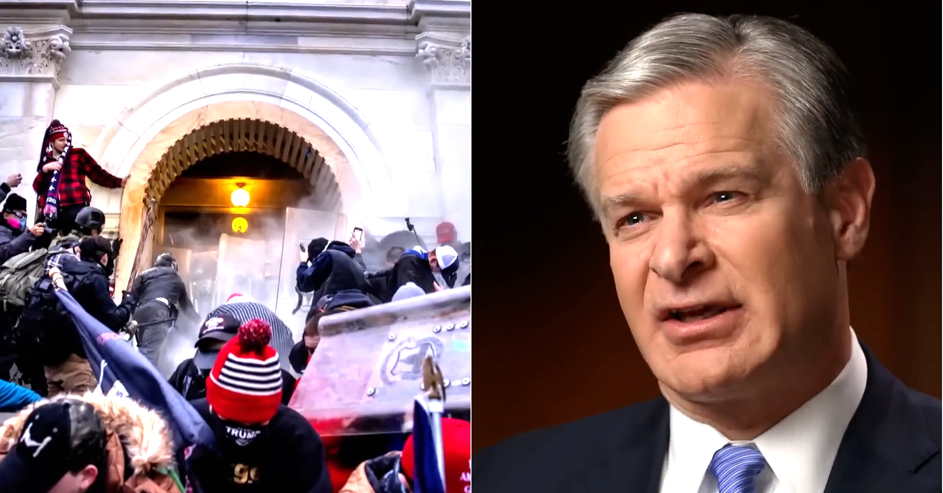 FBI Chris Wray Rips J6 Rioter Trump Pardons On 60 Minutes [Video]