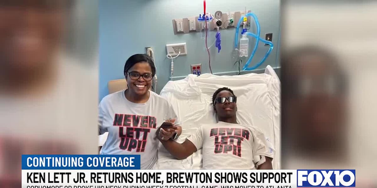 Brewton welcomes home high school football player injured on field [Video]