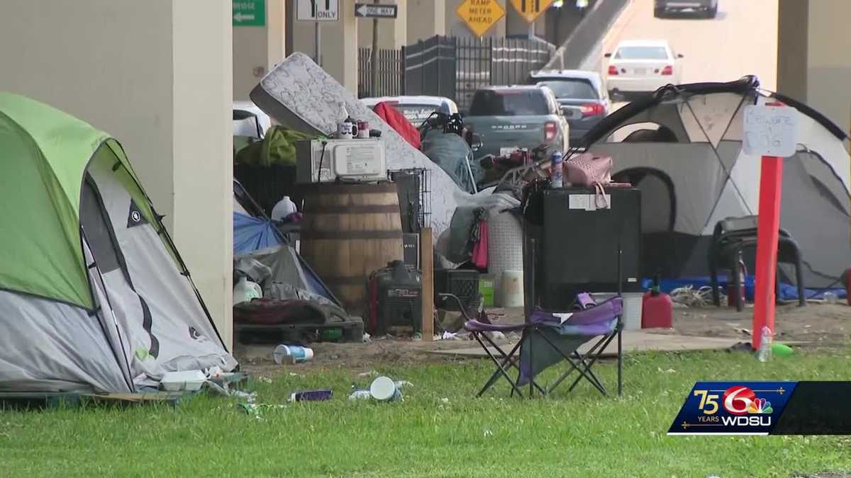 Louisiana Supreme Court homeless encampment temporarily housed [Video]