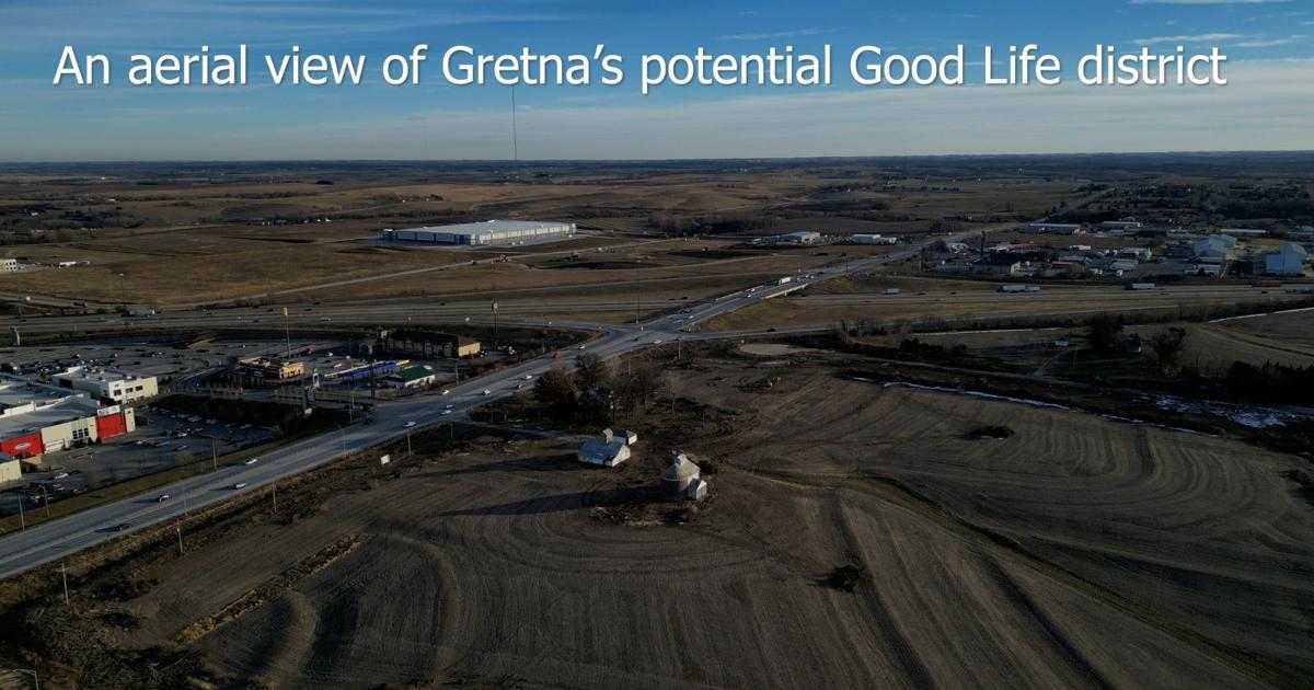 An aerial view of Gretnas potential Good Life district [Video]