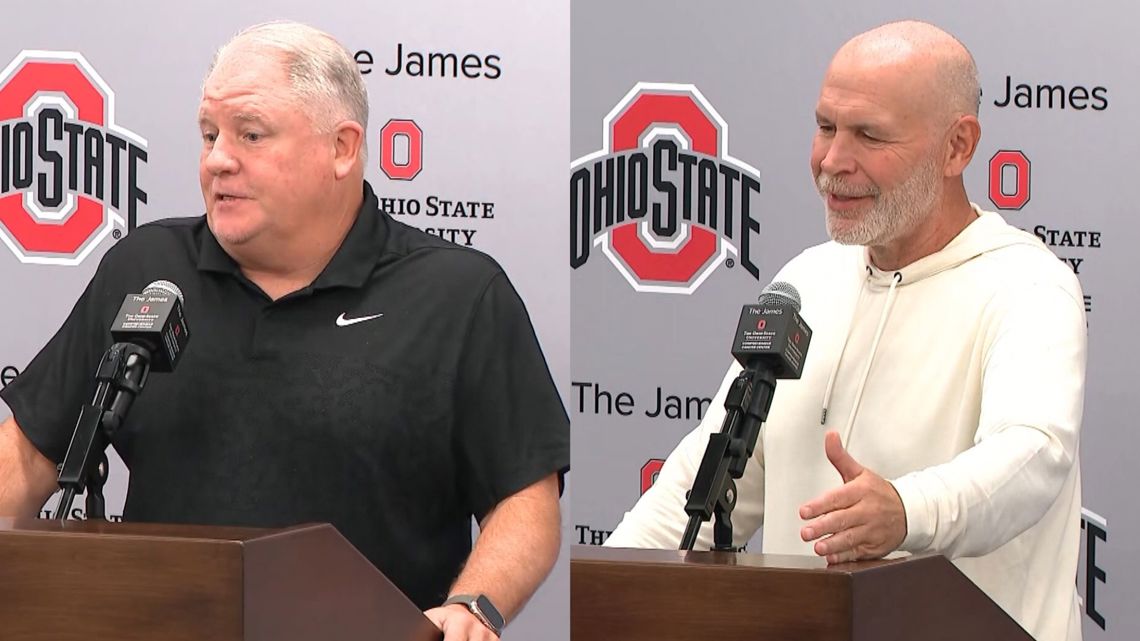 Ohio State coordinators Chip Kelly and Jim Knowles hold press conference [Video]