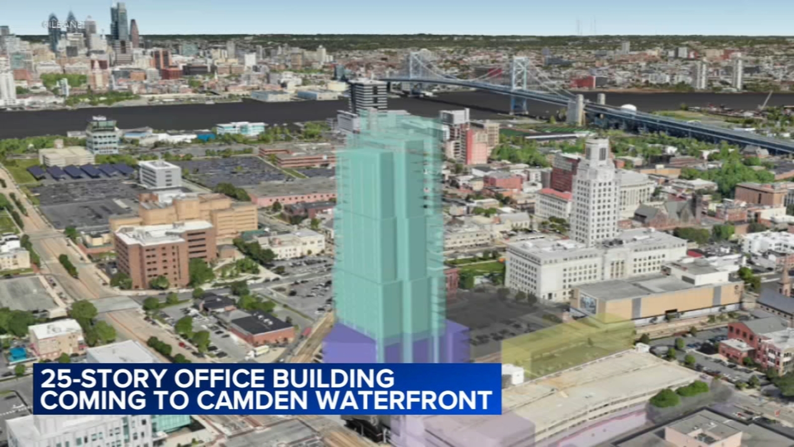 25-story office building to become largest office tower in South Jersey, transforming Camden Waterfront skyline [Video]