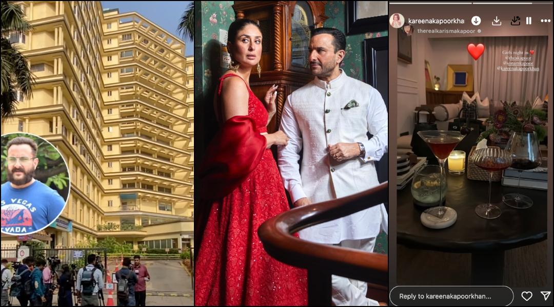 Saif Ali Khan stabbed during home robbery: Kareena Kapoor was not home; partying with Karisma, Sonam, Rhea during time of attack [Video]