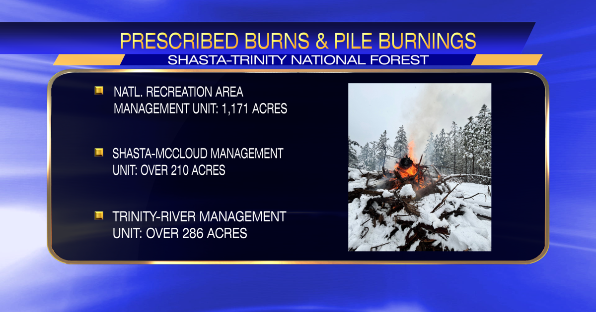 Shasta-Trinity National Forest updates on prescribed burns to reduce fire fuels | News [Video]