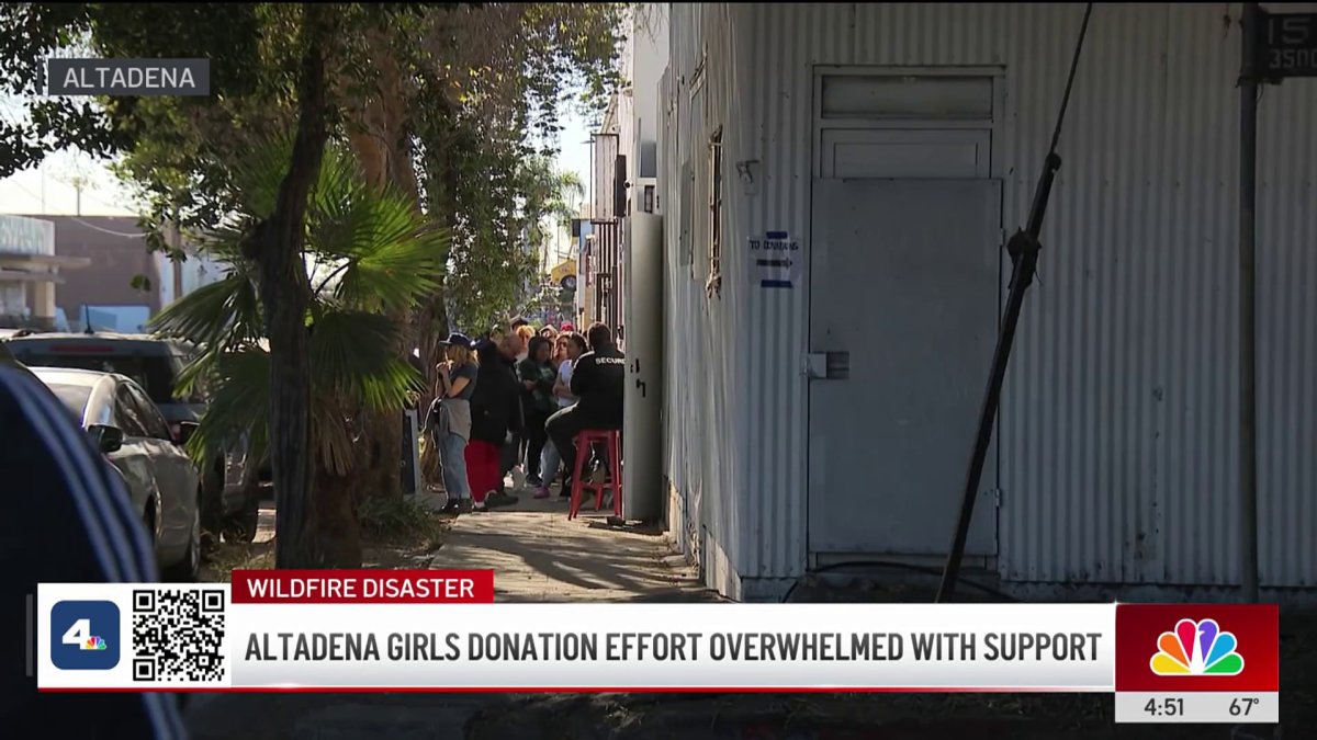 Altadena Girls donation effort sees overwhelming support from community  NBC Los Angeles [Video]