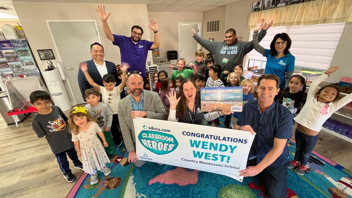 Poway teacher Wendy West named classroom hero by SDCCU [Video]