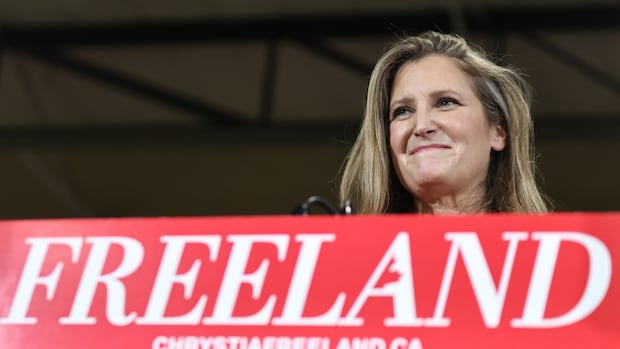 Freeland pitches herself as tested Trump negotiator, as protesters disrupt Liberal leadership launch [Video]