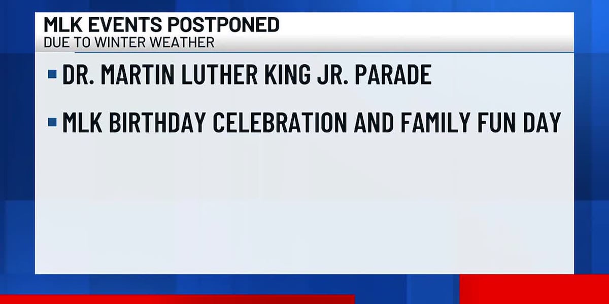 Montgomery Martin Luther King Jr. Day celebrations postponed [Video]