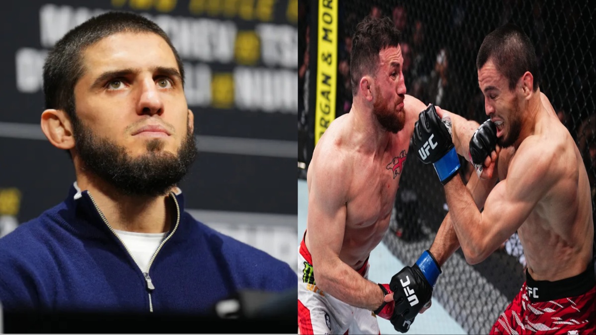 Islam Makhachev reacts to Umar Nurmagomedov’s UFC 311 loss against Merab Dvalishvili [Video]