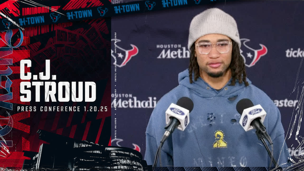 C.J. Stroud spoke on January 20 following the conclusion of the Texans