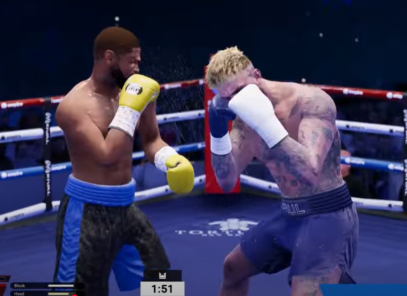 Floyd Mayweather vs Jake Paul simulation ends in bizarre stoppage after horror injury in final minute [Video]