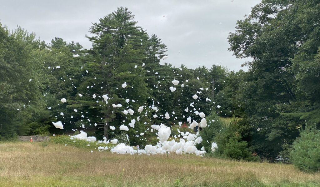 Brunswick foam spill contaminated nearby fish, DEP confirms [Video]