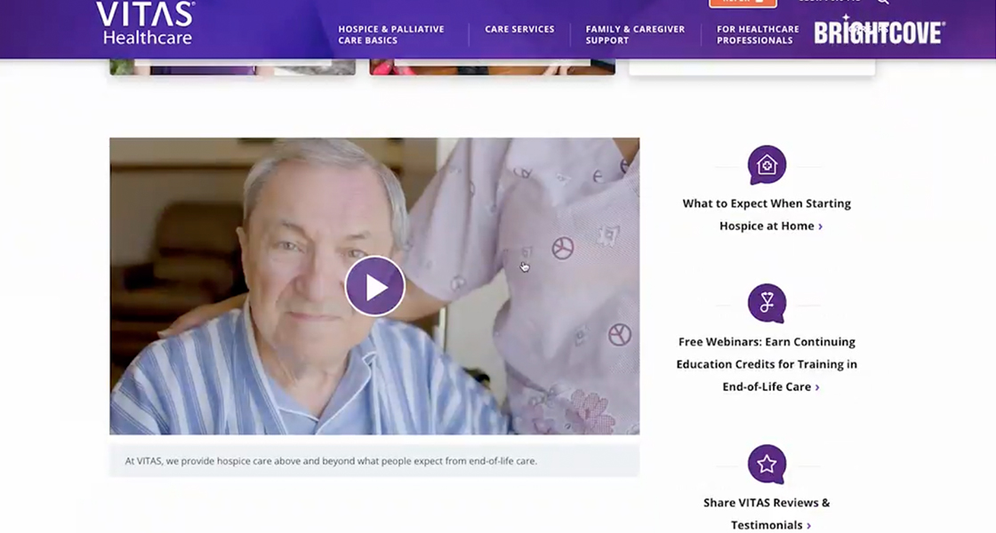 HOW VITAS HEALTHCARE STREAMS THE IMPACT OF HOSPICE [Video]