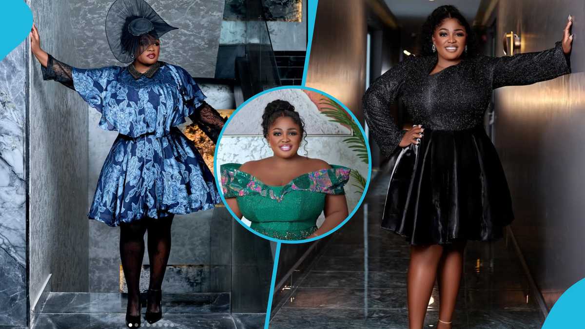 Tracey Boakye Flaunts Her Fine Legs In A Short Green Off-Shoulder Dress After Turning 34 [Video]