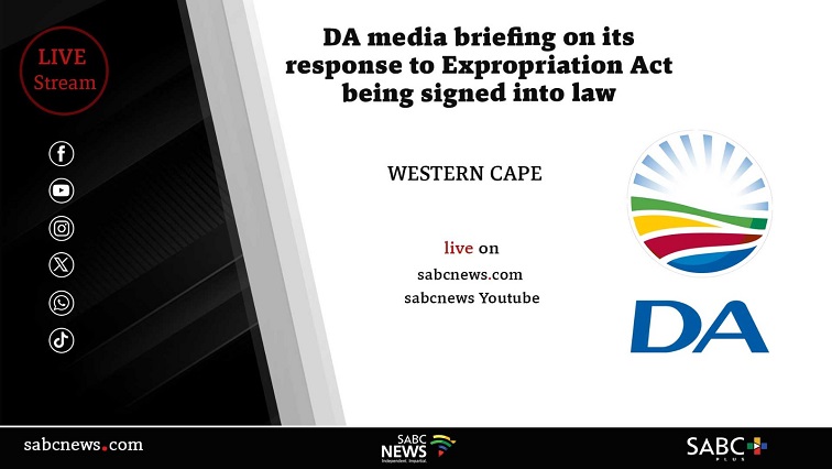 LIVE: DA briefing on the Expropriation Act - SABC News [Video]