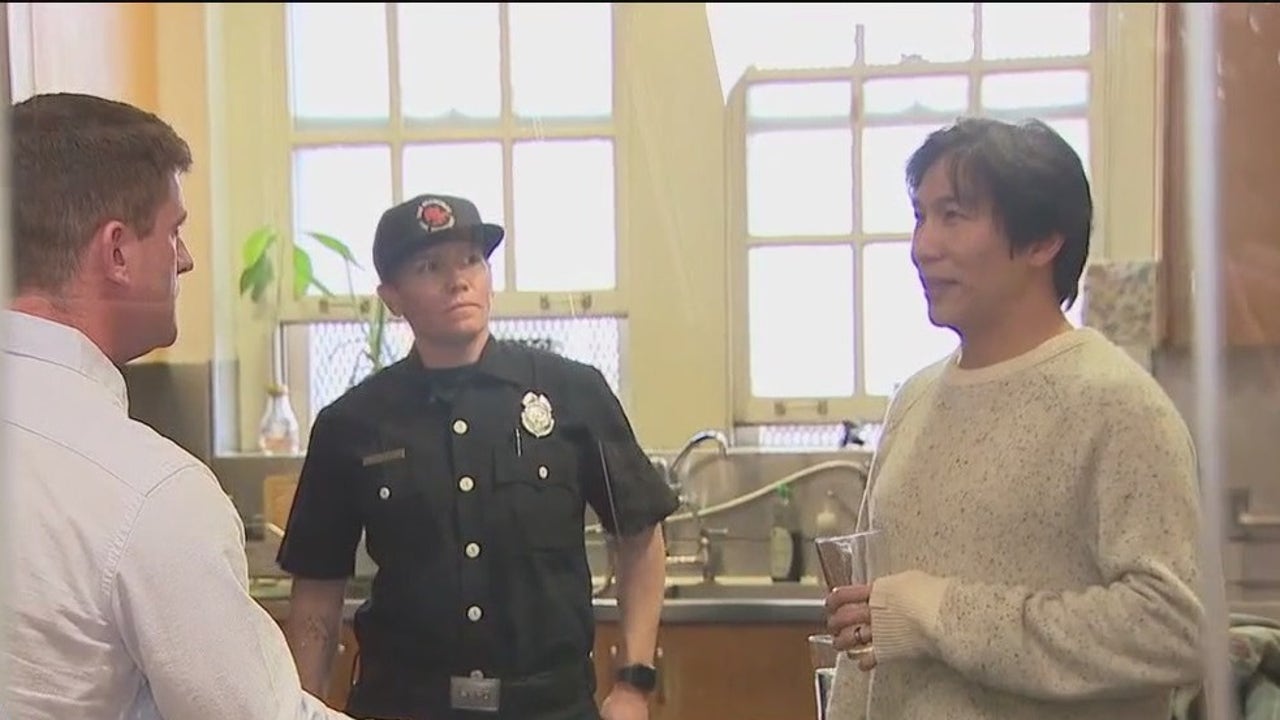 SoCal fire survivor visits SF fire station to thank firefighters who saved his and neighbors’ home [Video]