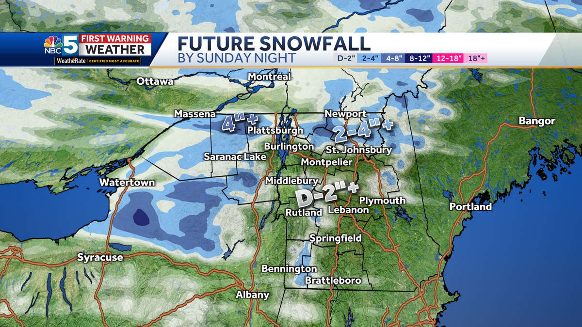 Some snow showers in Vermont, NY [Video]